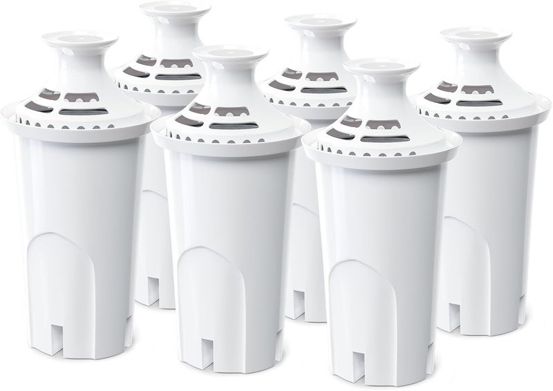 NUTTUTO Water Filter Replacement by Compatible with Brita Water Dispensers and Pitchers, Fits Classic 35557, OB03, Mavea 107007, 35557, Pack of 6 - Image 1